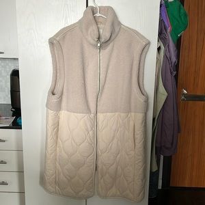 H&M Quilted Faux Shearling Vest